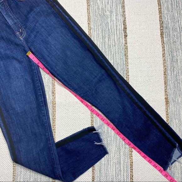 Mother The Stunner Zip Ankle Step Fray Jeans Women’s 24 - Picture 8 of 14